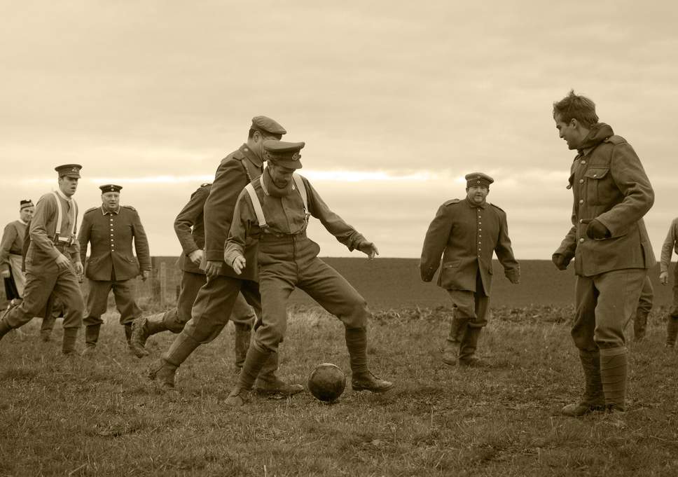 when football defeated the war 1914